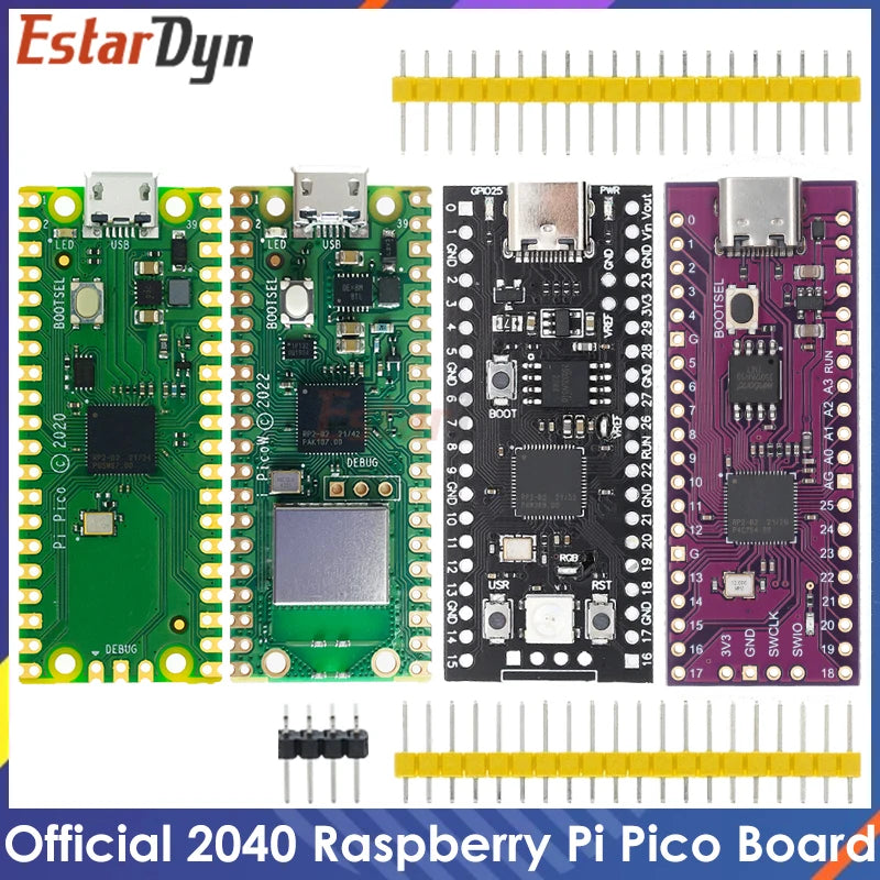 Raspberry Pi Pico Board RP2040 Dual-Core Microcontroller High-Performance Cortex-M0+ Processor