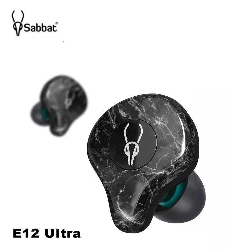 Sabbat E12 Ultra Wireless Earphones Bluetooth Headphones HiFi Stereo IPX5 Sports Earphone TWS BT 5.2