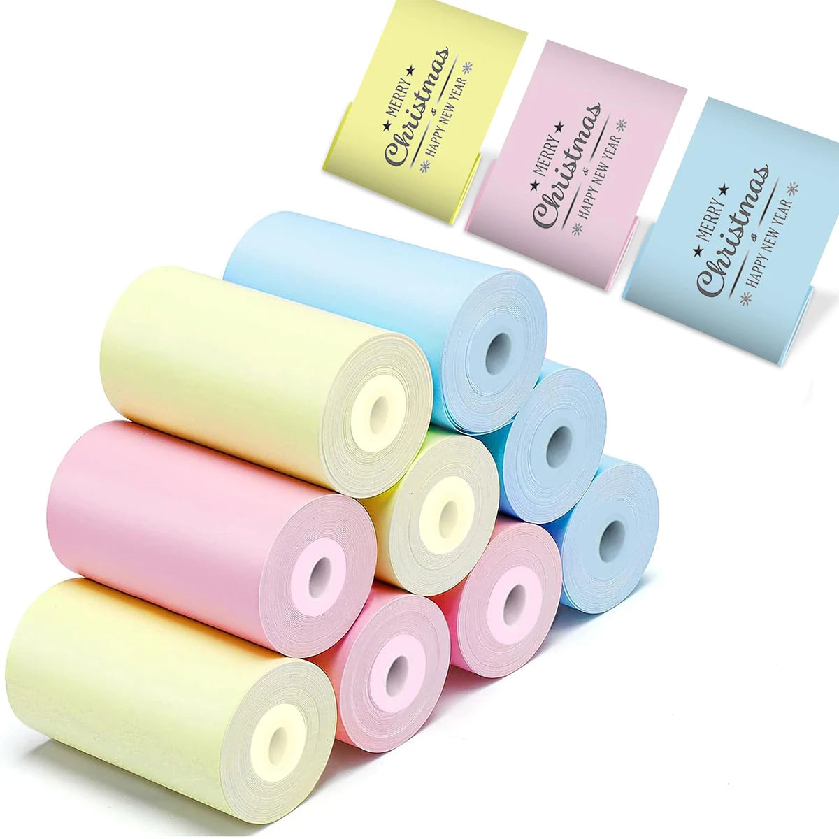 16 Rolls Self-Adhesive Thermal Printer Paper – 57x25mm for Mini Inkless Portable Printers