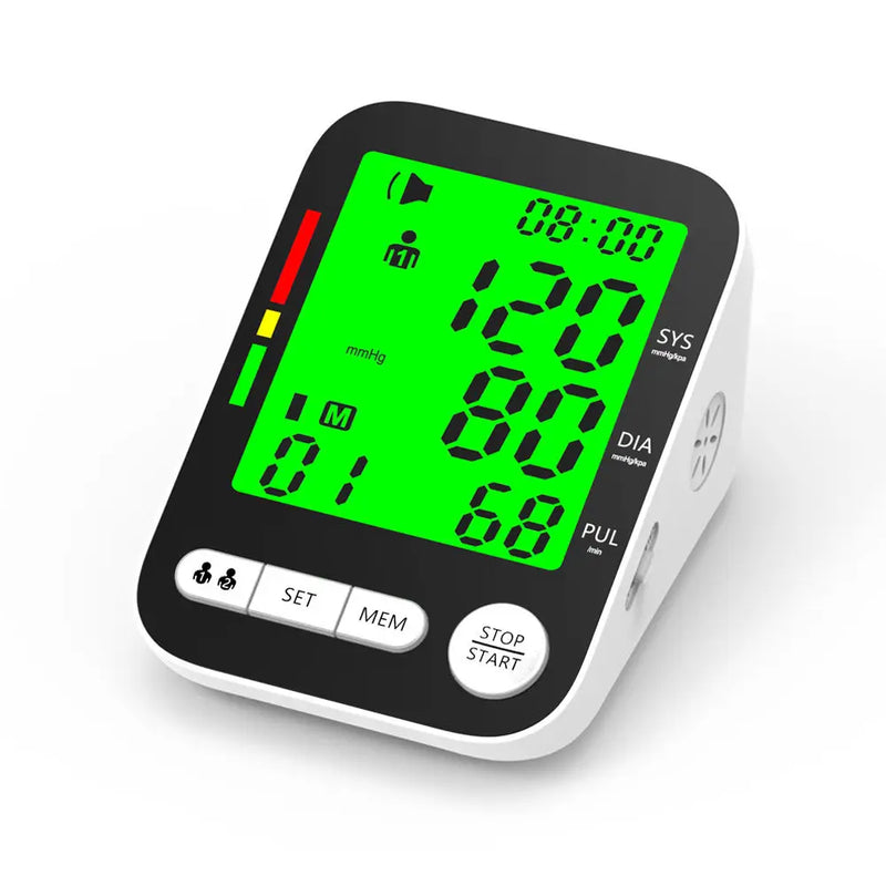 Rechargeable Digital Sphygmomanometer BP Monitor Arm Cuff Blood Pressure Monitor Talking BPM