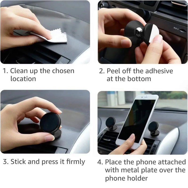 Magnetic Car Phone Holder Mobile Cell Phone Holder Stand Magnet Mount Bracket In Car