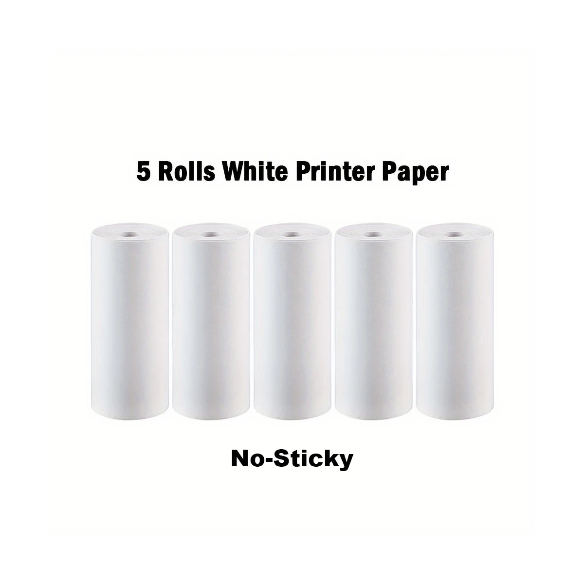 16 Rolls Self-Adhesive Thermal Printer Paper – 57x25mm for Mini Inkless Portable Printers