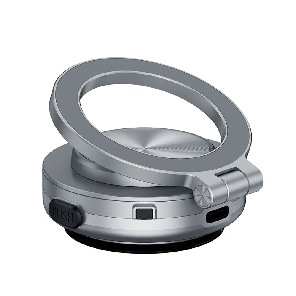360° Rotatable Magnetic Car Phone Holder Vacuum Suction Adjustable Viewing Stand for Phones