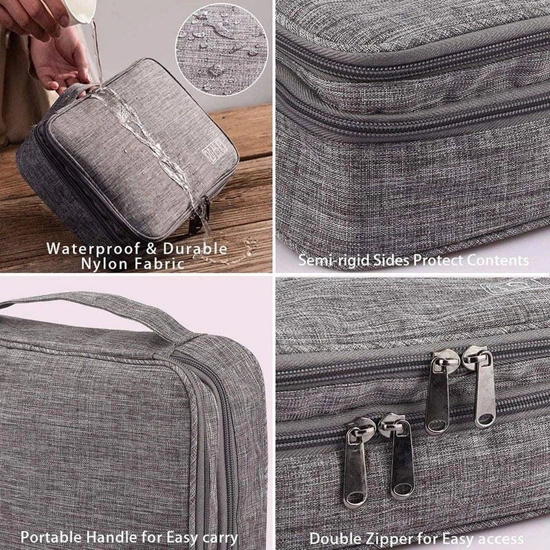 Waterproof Cable Storage Bag: Portable Organizer - Travel-Friendly Electronic Organizer