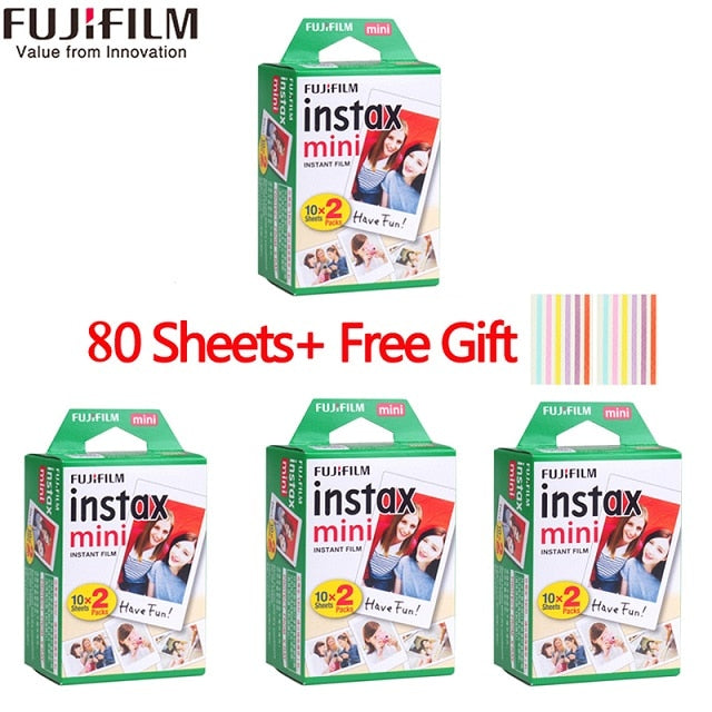 10/20/40/50/60/80/100 sheets Fuji Fujifilm instax mini 9 8 white Edge films for instax Instant