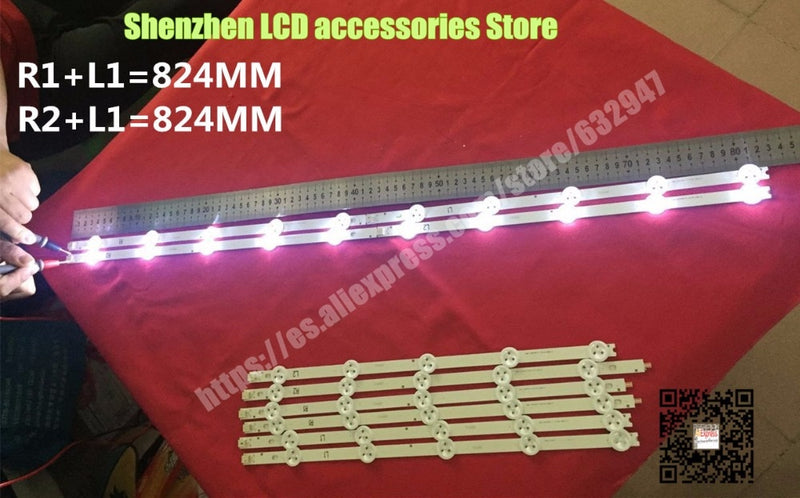 10 Pieces/lot FOR LG 42-inch TV LG 42" inch Backlight Strip 42LN5400 42LN5300 R1+L1=6Pieces