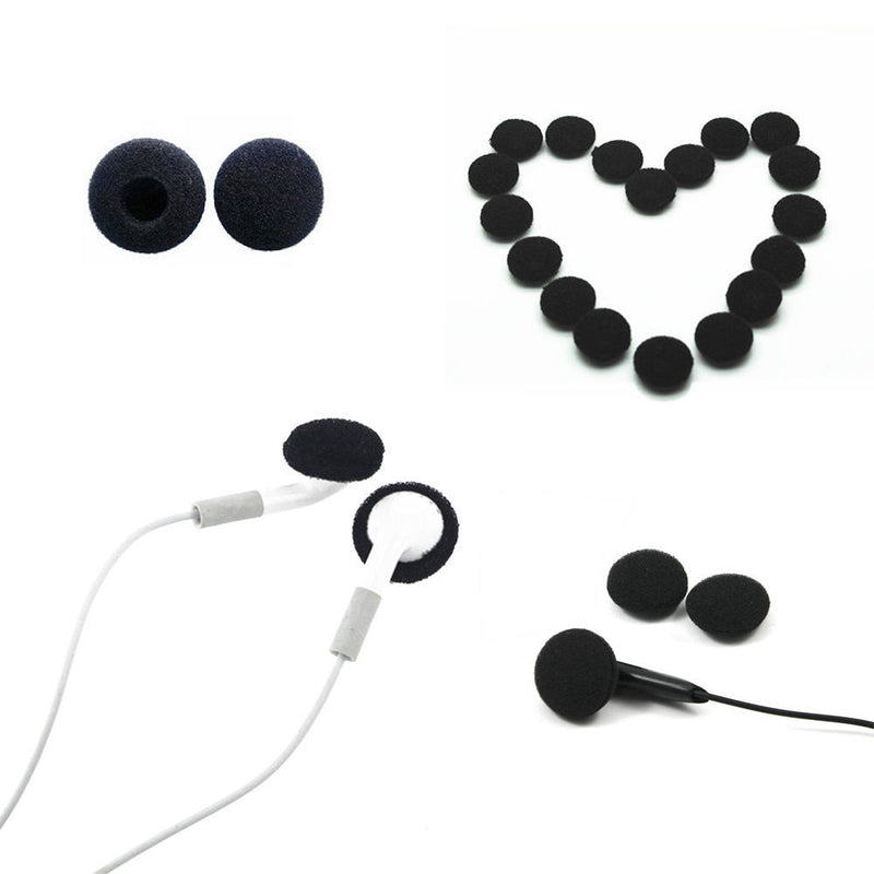 10 pairs 20 Pcs 15 mm Soft Foam Earbud Headphone Ear pads Replacement Sponge Covers Tips High
