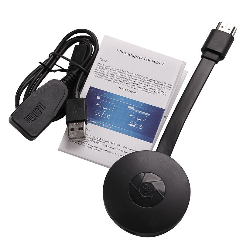 1080P Wireless WiFi Display Dongle TV Stick Video Adapter Airplay DLNA Screen Mirroring Share