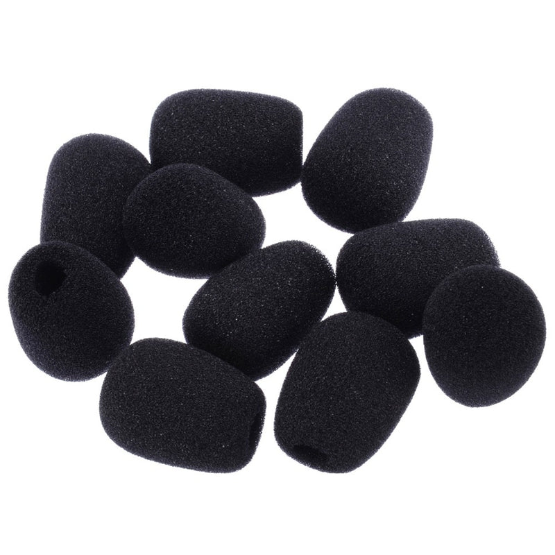10Pcs Mini Microphone Cover Headset Replacement Foam Microphone Cover Mic Cover Windshield Headset