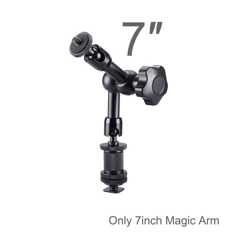 11|7 Inch Magic Arm Dolly Car Mobile Rolling Camera Slider Stabilizer Vlog Track Rail Action Camera