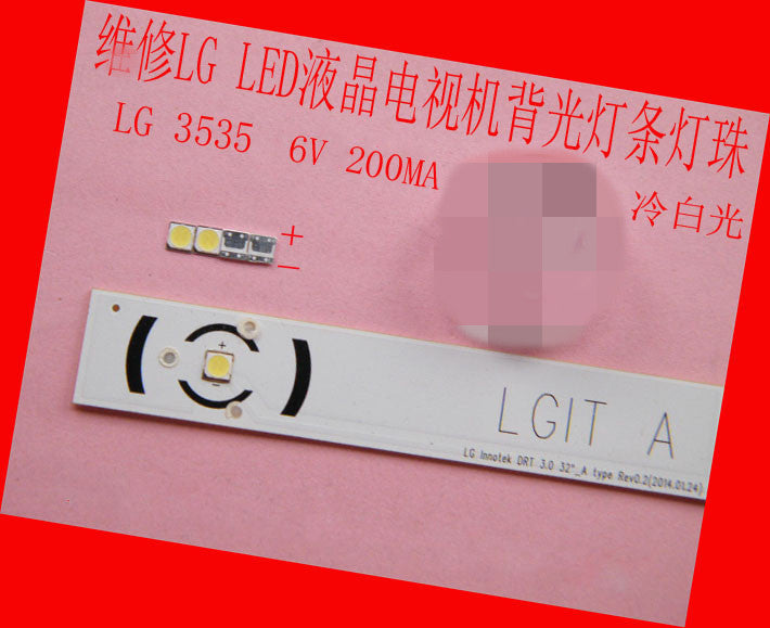 150piece/lot for repair LG LCD TV LED backlight Article lamp SMD LEDs 3535 6V Cold white light