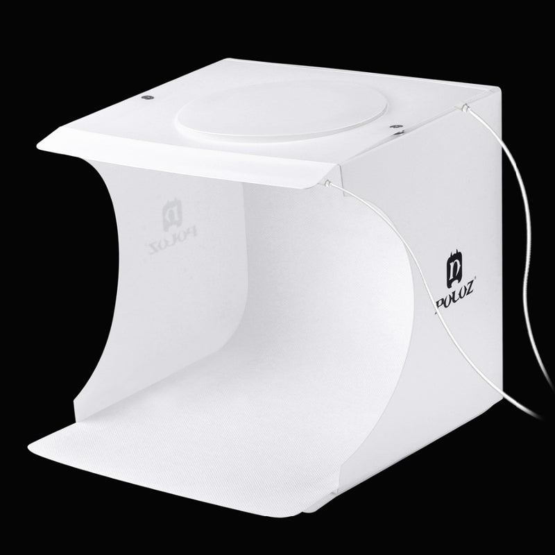 2 LED Panels Mini Folding Studio 8" Diffuse Soft Box Lightbox with Black White Photography