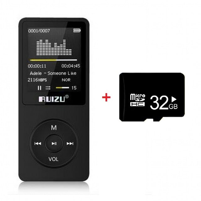 X02 HiFi MP3 Music Player 16GB Sport MP3 Player with 1.8 Inch Screen Support FM Radio and Recorder