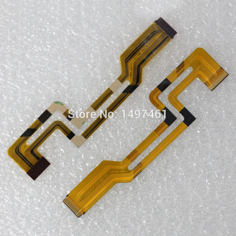 2PCS LCD hinge rotate shaft Flex Cable for Sony DCR-HC17E HC19E HC21E HC22E HC24 HC32E HC33E HC39