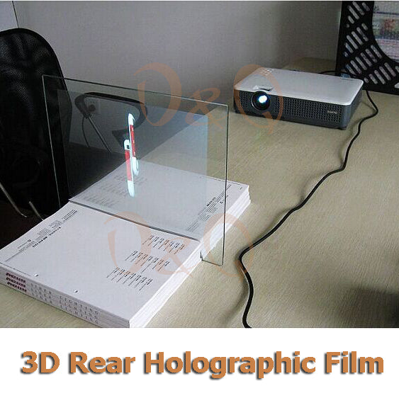 3D Holographic Projection Film Adhesive Rear Projection Screen A4 Size 1Piece