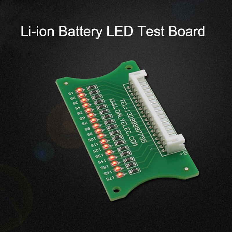 3S-17S Lithium Li-ion Battery LED Test Board Protection Board Cable Wiring 10S 36V 13S 48V 16S 60V