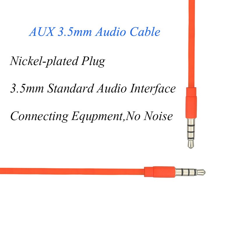 4 Pole Aux Cable 3.5mm Male to Male Jack Audio Cable Nickel Plated Plug Stereo Audio Cord
