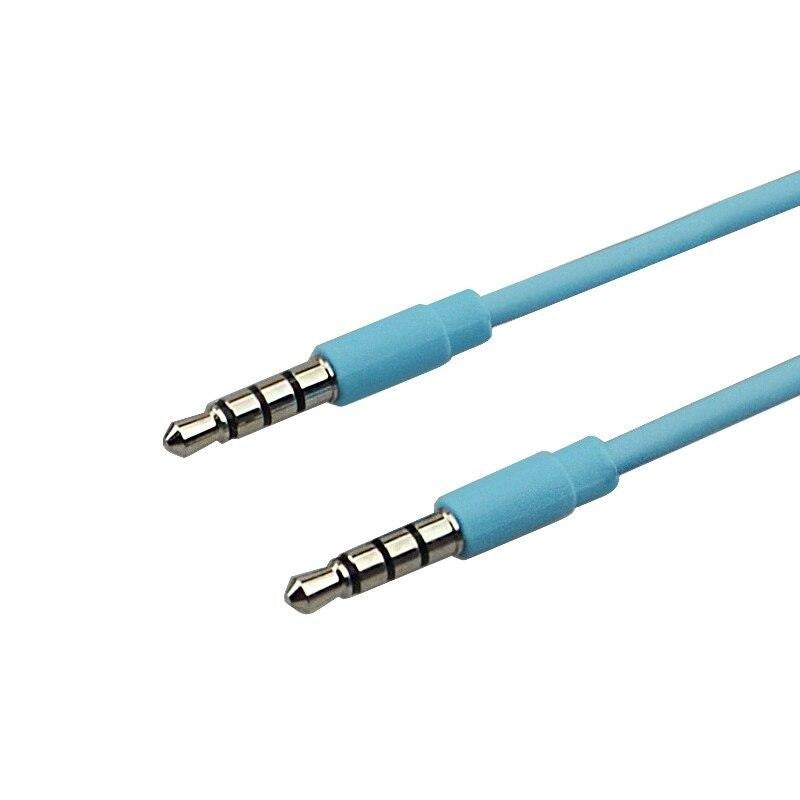 4 Pole Aux Cable 3.5mm Male to Male Jack Audio Cable Nickel Plated Plug Stereo Audio Cord