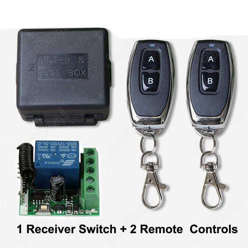 433 Mhz Universal Wireless Remote Control Switch DC 12V 1CH Relay Receiver Module and RF Transmitter
