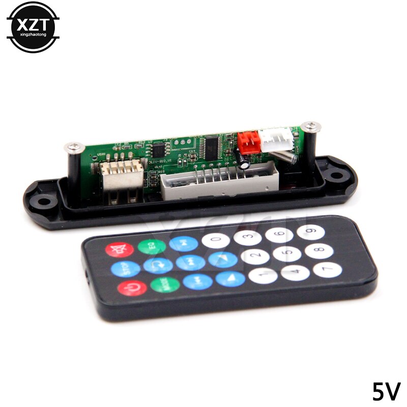 5V 12V mp3 module mp3 decoder board Automobile Car WMA FM AUX  Plate Audio TF SD Card Radio USB