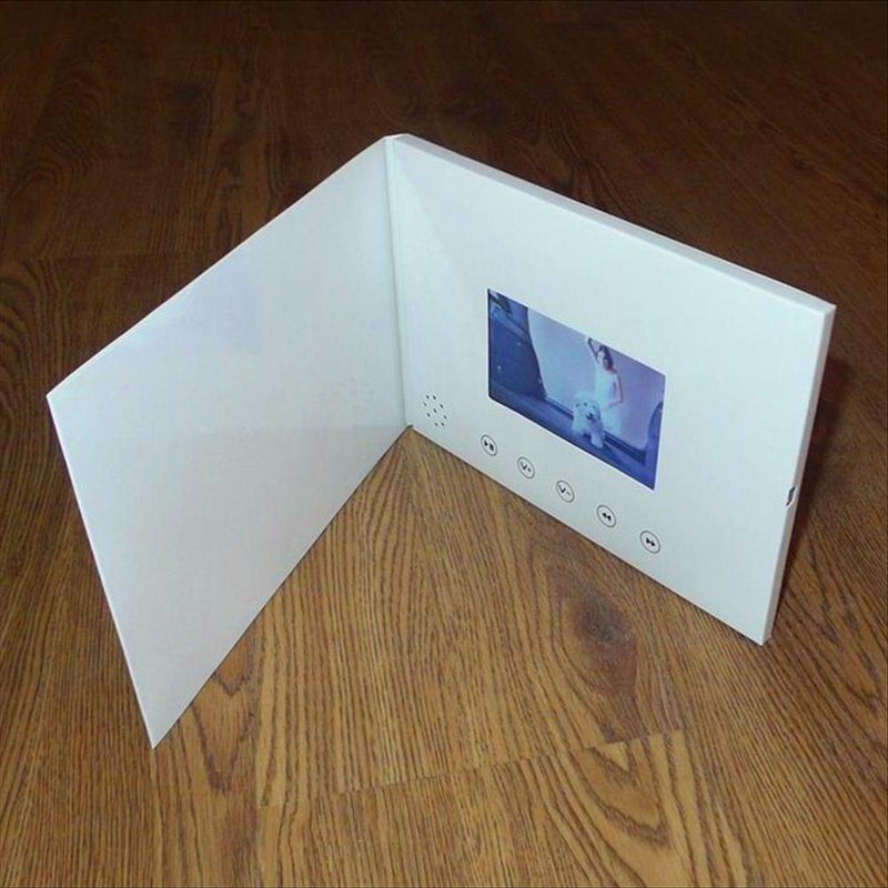 7inch video booklet HD Screen Brochure Universal Video Greeting Cards Fashion Design Video