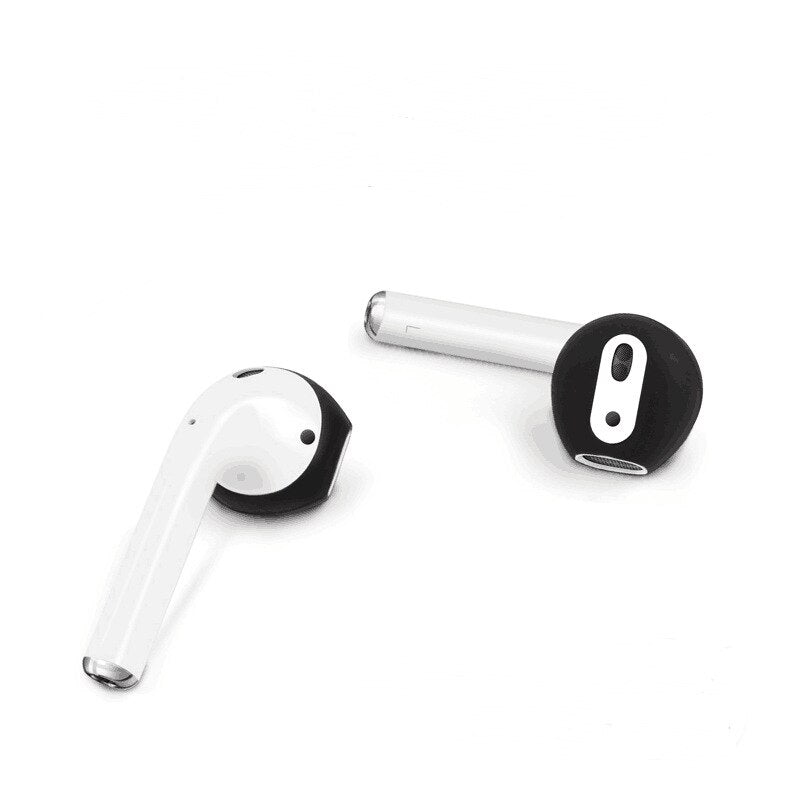 A Pair Shockproof Soft Silicone Earbuds Case for Apple AirPods Earplug Protector Ear Pads