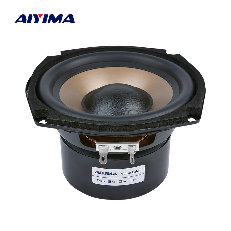 AIYIMA 1Pc 5.25 Inch Subwoofer Speakers 4 8 Ohm 100W Hifi bass Audio Music Woofer Bookshelves Home