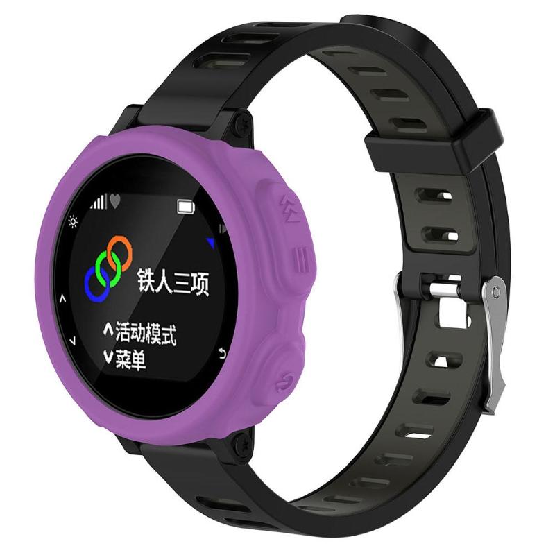 ALLOYSEED 8 Colors Replacement Silicone Skin Protective Case Cover for Garmin Forerunner 235 735XT