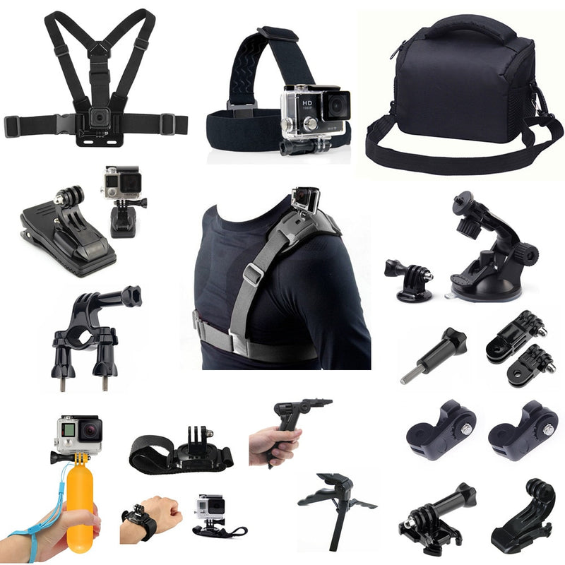 Accessories Kit for Gopro Hero SJCAM xiaomi yi Sony RX0 X3000 X1000 AS300 AS200 AS100 AS50 AS30 AS20