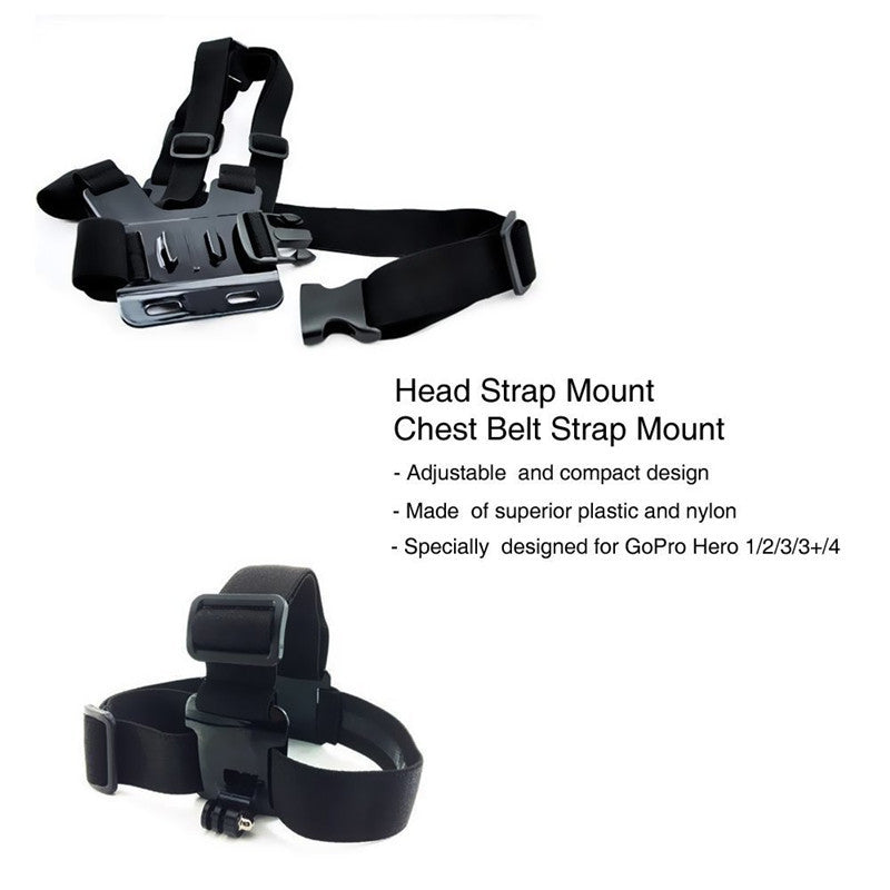 Adjustable Chest Strap &amp; Head Strap For Sjcam mi gopro hereo Sports Action camera