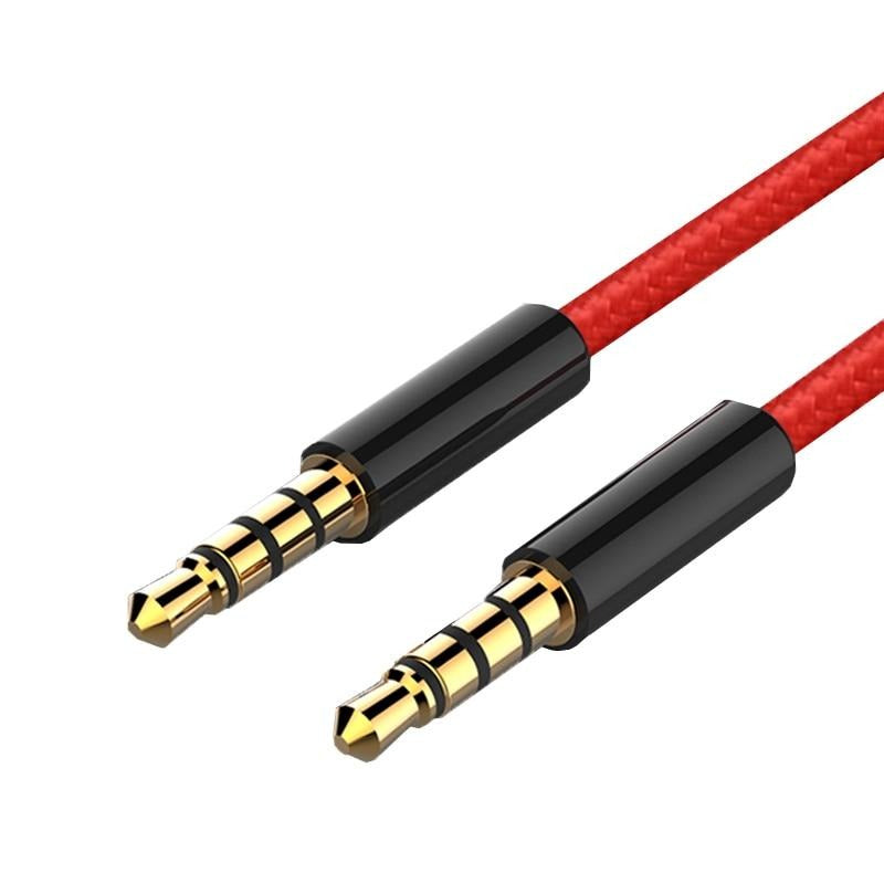 Aux Cable JianHan 3.5mm Jack Audio Male to Male Car Audio Braided Stereo Cord