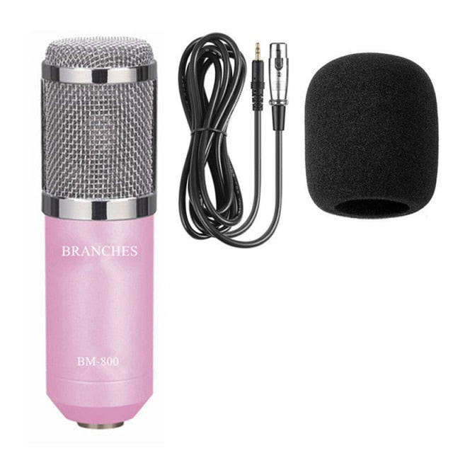 BM800 Mikrofon Condenser Sound Recording BM 800 Microphone with Shock Mount