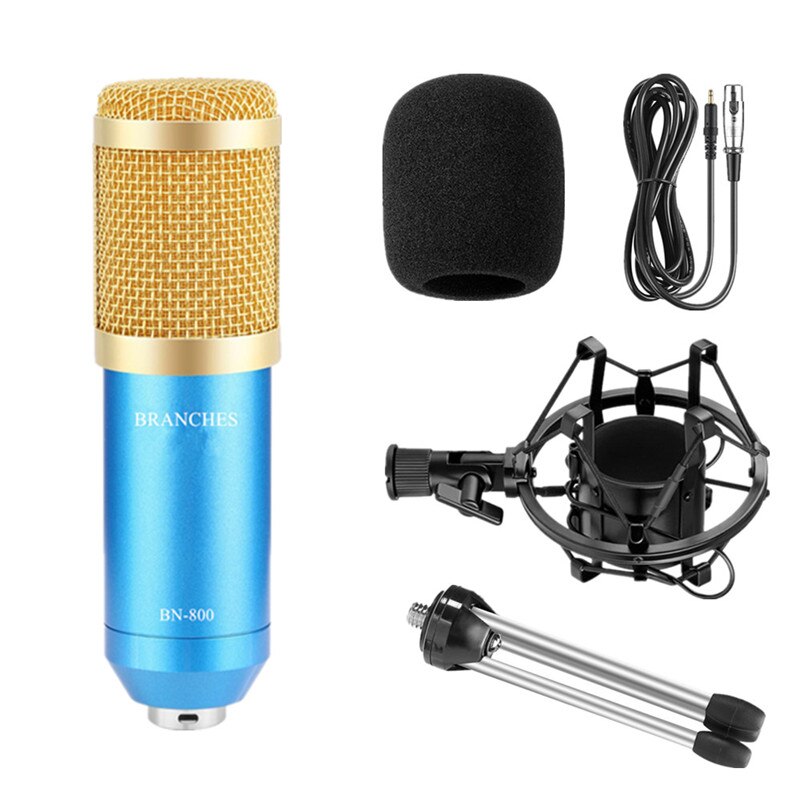 BM800 Mikrofon Condenser Sound Recording BM 800 Microphone with Shock Mount