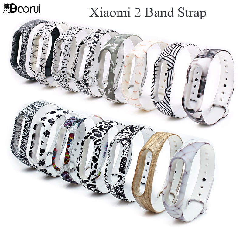 BOORUI new Miband 2 strap pulsera Silicone pulseira band2 wrist strap replacement for xiaomi mi 2