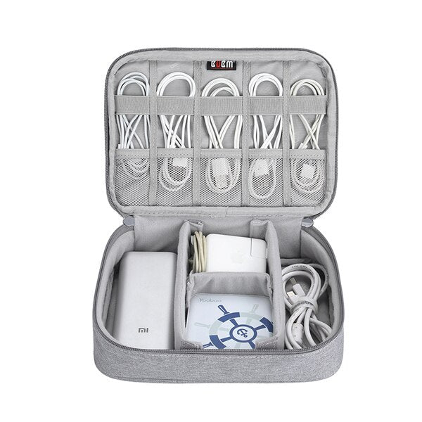 Electronics Organizer Travel Gadget Accessories Storage Bag for USB Cables, Chargers and Hard Disk