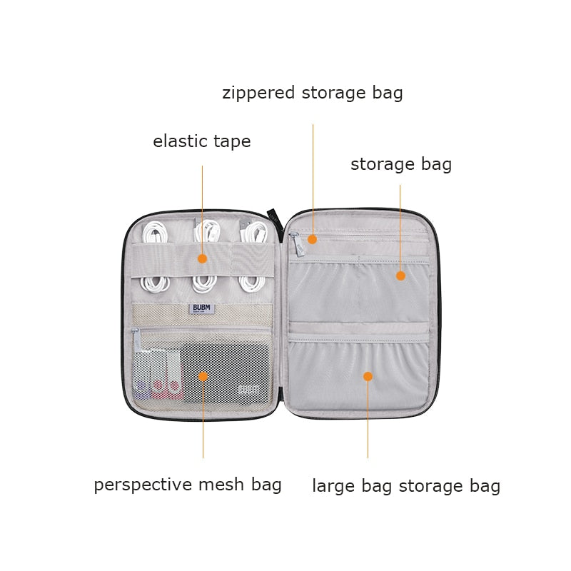 Universal Digital Storage Bag USB Data Cable Power Bank Toolbox Home Safe Electronic Accessories Case