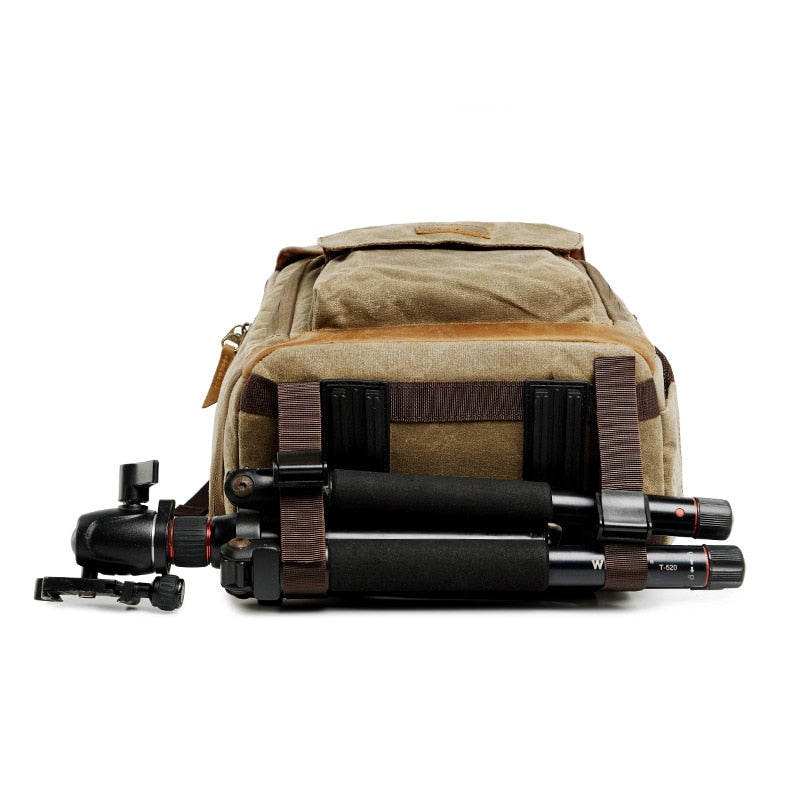 Batik Canvas Waterproof Photography Bag Outdoor Wear-resistant Large Camera Photo Backpack Men for