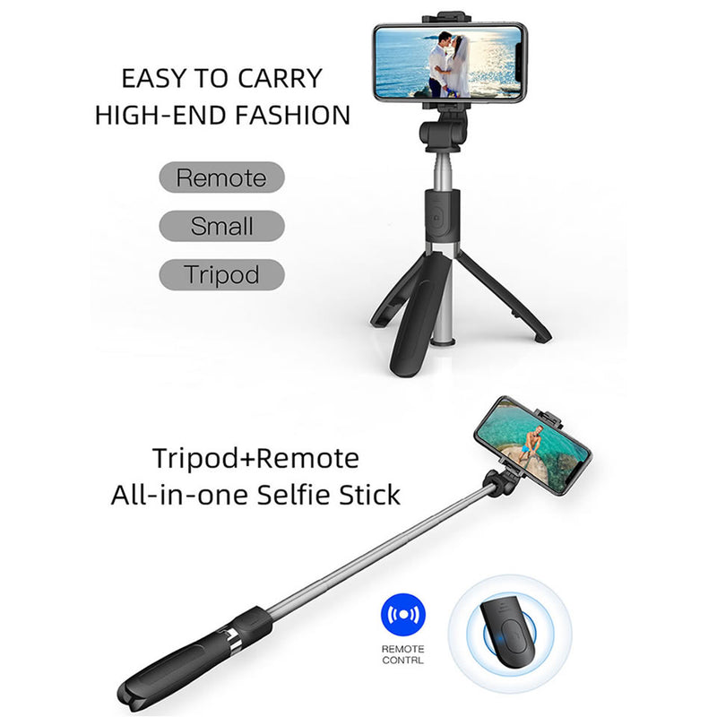 Bluetooth Selfie Stick with Tripod Plastic Alloy Self Stick Selfiestick Phone Smartphone