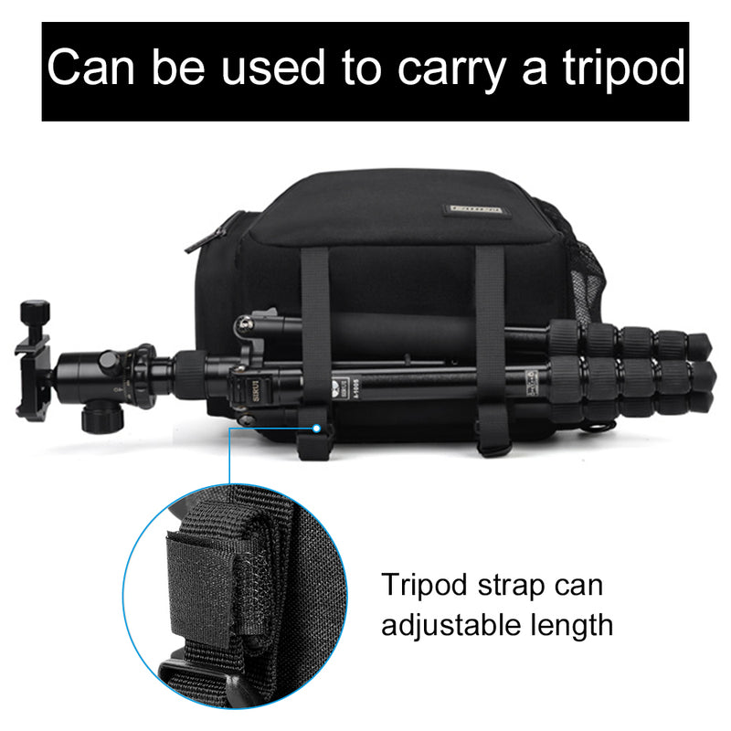 Camera Bag Shoulder Sling Bag Backpacks Waterproof Nylon Shockproof Scratch Resistant DSLR