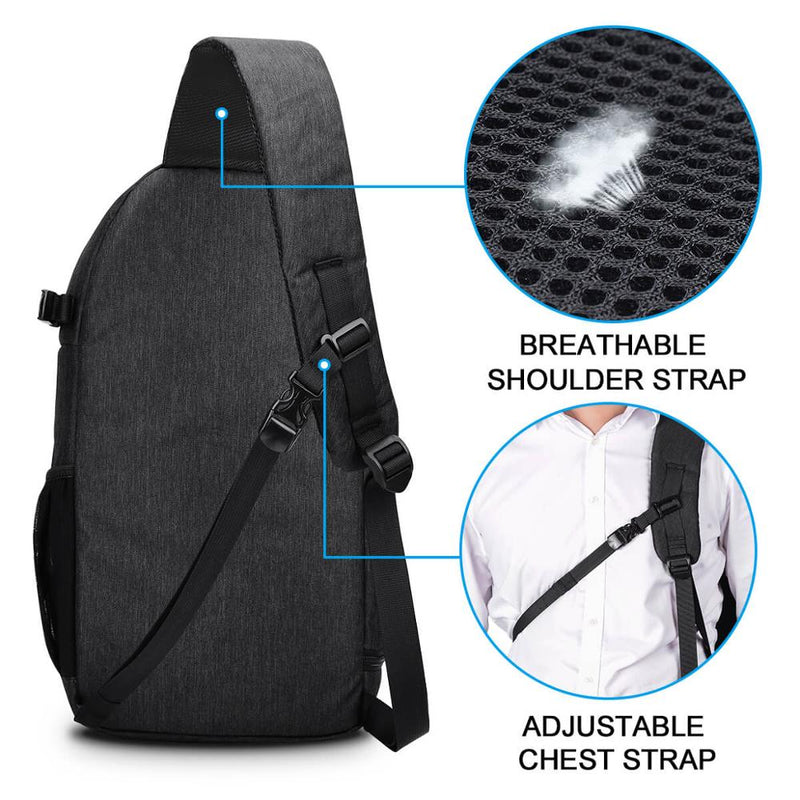 CADeN Photo Camera Sling Bag Shoulder Cross Digital Case Waterproof Rain Cover DSLR Soft Men Women