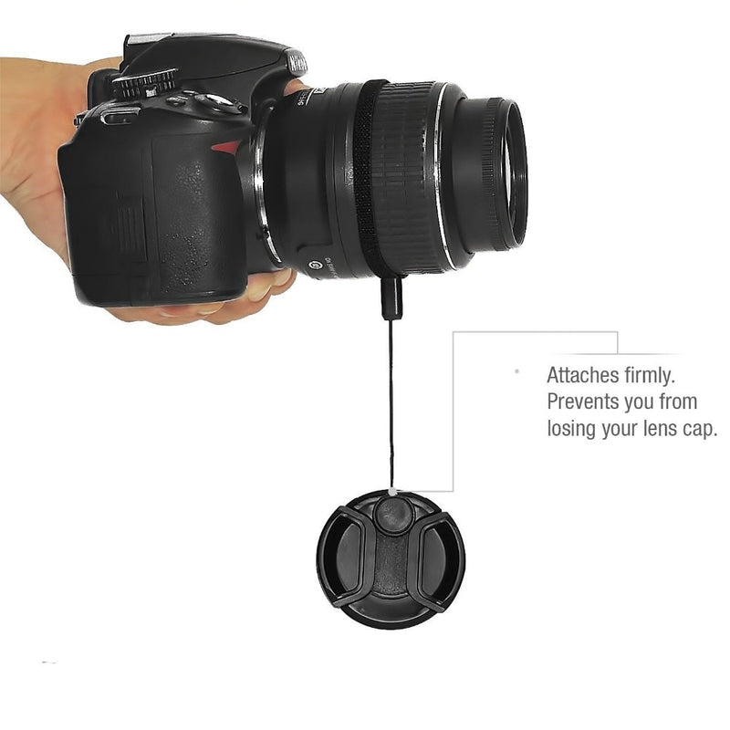 Camera Lens Cap Protection Cover 52MM 55MM 58MM 62MM 67MM 72MM 77MM 82MM Anti-lost Rope for Canon