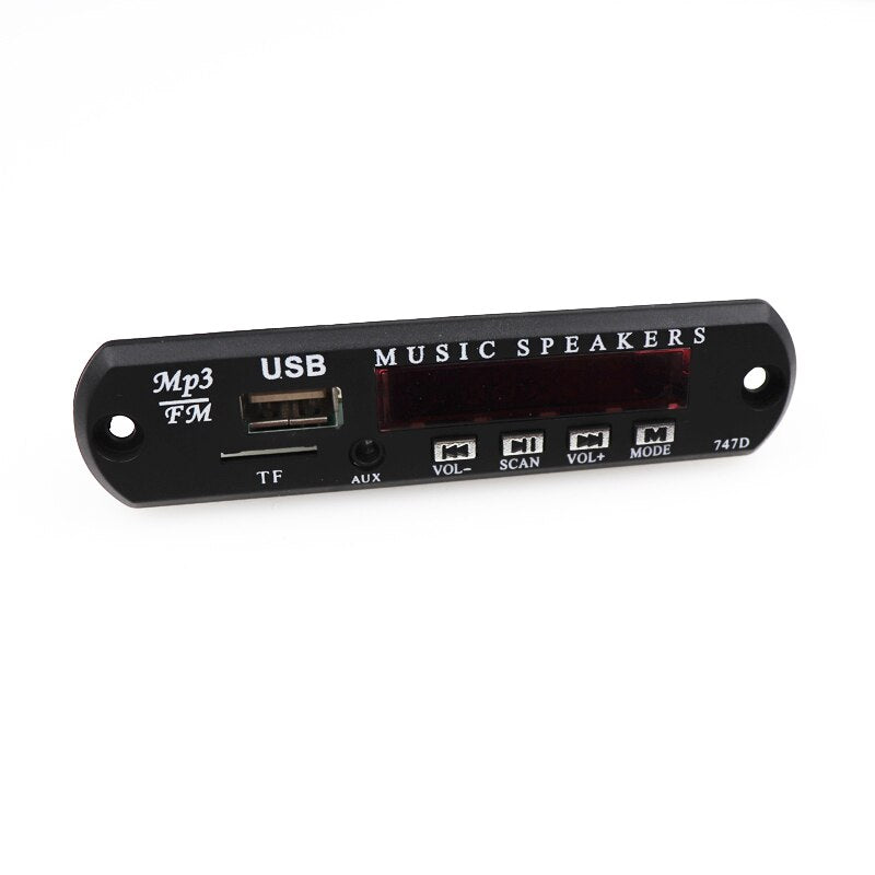 Car WMA MP3 Decoder USB Power Supply DC 5V 12V TF FM Radio Audio Board USB MP3 Player For Car Remote