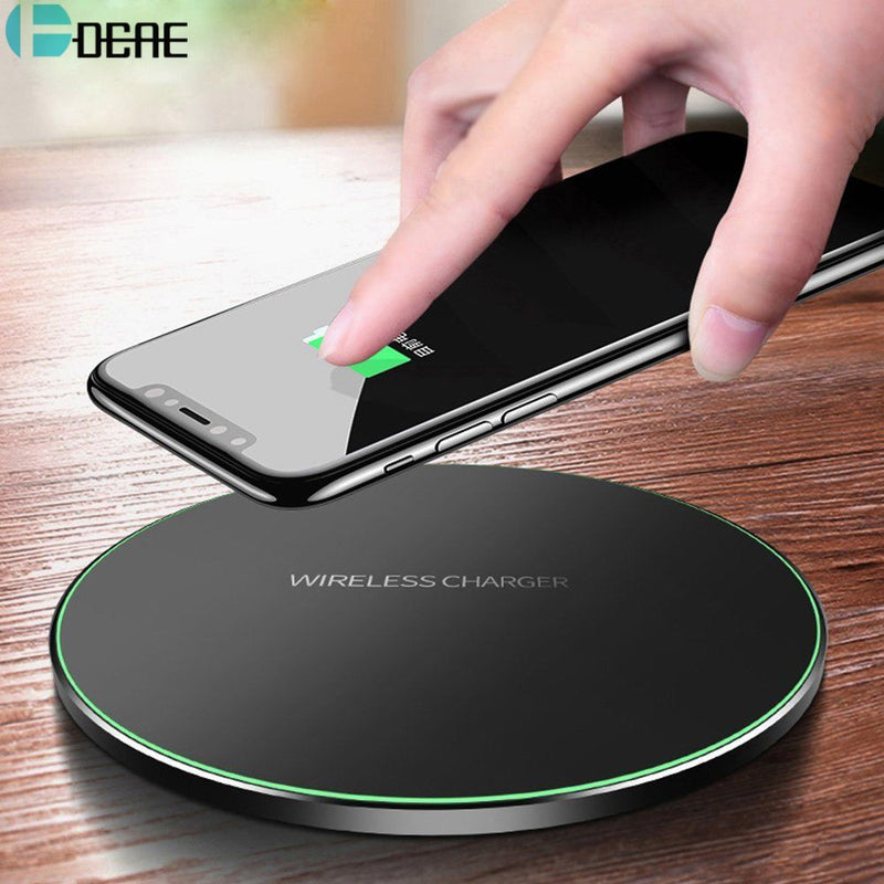 DCAE Qi Wireless Charger For iPhone 8 X XR XS Max QC3.0 10W Fast Wireless Charging for Samsung S9 S8