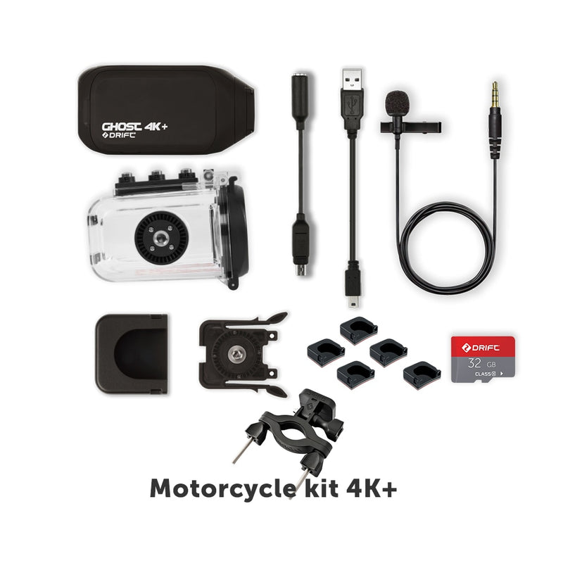 Ghost 4k+ Plus Action Camera HD Motorcycle Bicycle Bike Body Worn Helmet Sport Cam with Wifi 1950mAh