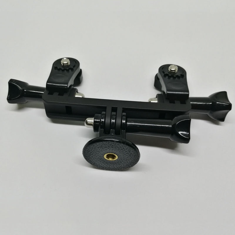 Dual Device Parts Setup for Live Streaming Video or GoPro Camera. Get Dual Mount, Tripod Adapter,