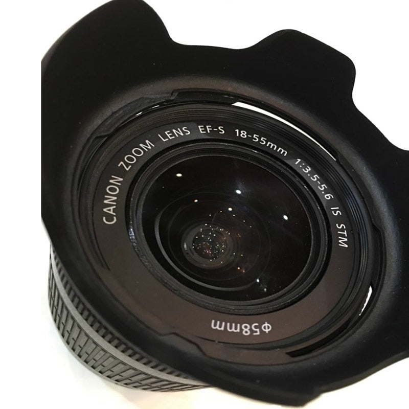 EW 60C II EW-60C EW60C Petal Baynet 58mm Flower Lens Hood for Canon 500d 600d 450d 550d EF-S