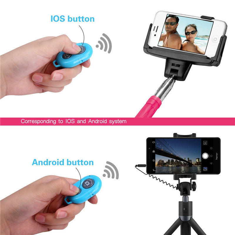 FGHGF Bluetooth Phone Self Timer Shutter Button for iPhone 7 selfie stick Shutter Release Wireless