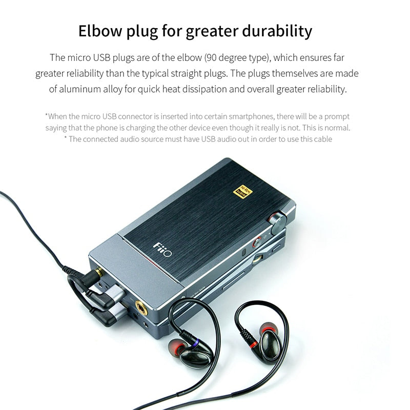 FIIO ML06 Micro to Micro USB Data Cable for Q1 Q5 X5III