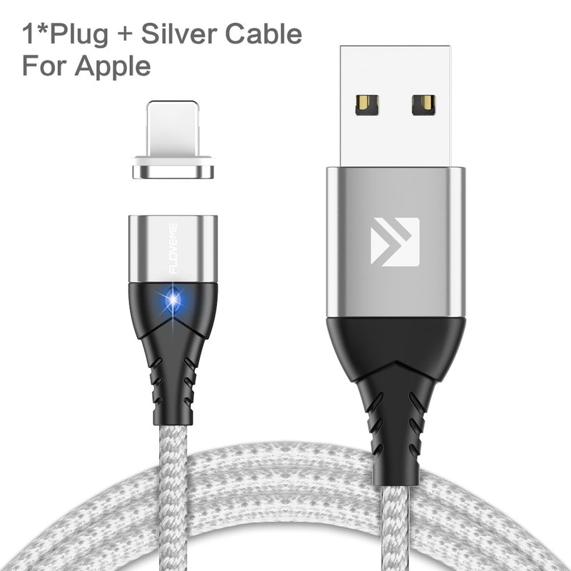 FLOVEME Magnetic Cable Micro USB Type C For iPhone Lighting Cable 1M 3A Fast Charging Wire Type-C