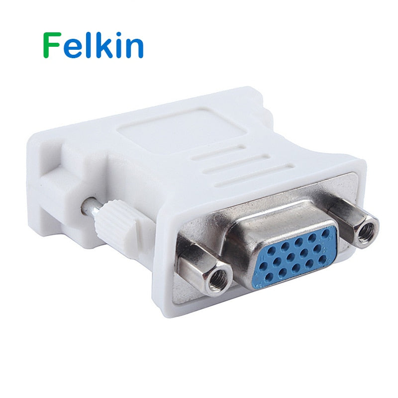 Felkin DVI to VGA Adapter Cable Male to Female DVI 24+5 Pin to VGA 1080P Converter Adapter for